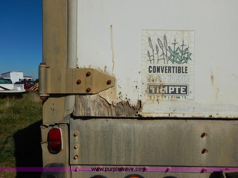 image for item K1594 1994 Timpte Super Hopper Convertible double hopper bottom grain trailer