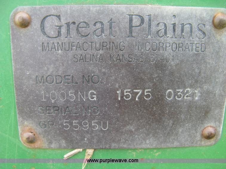 image for item K8748 Great Plains 1005NG no-till drill