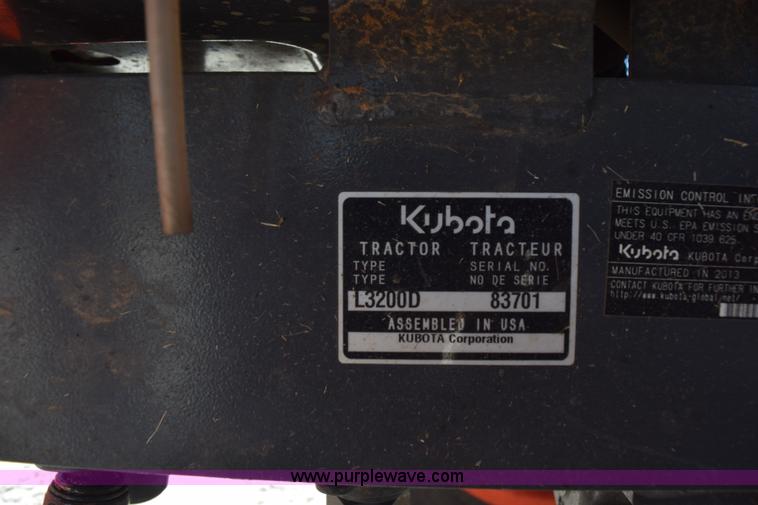 image for item L5786 2014 Kubota L3200D MFWD tractor