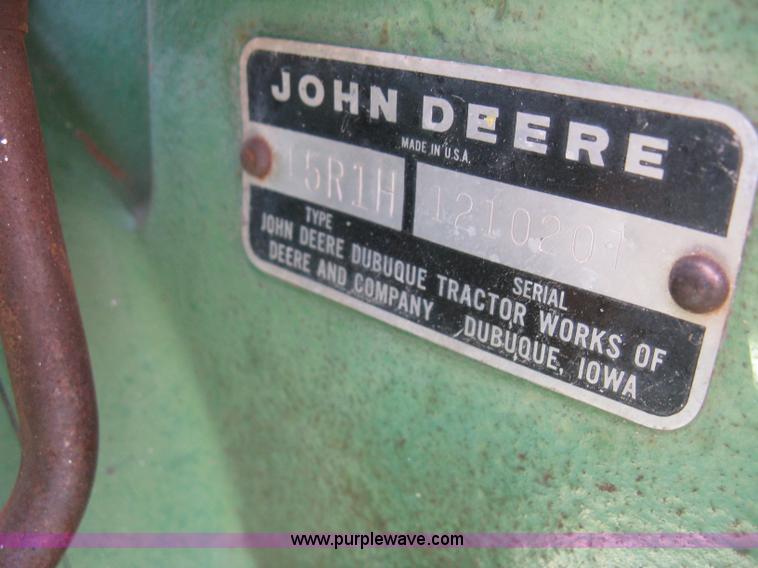 image for item L6274 John Deere 2020 tractor