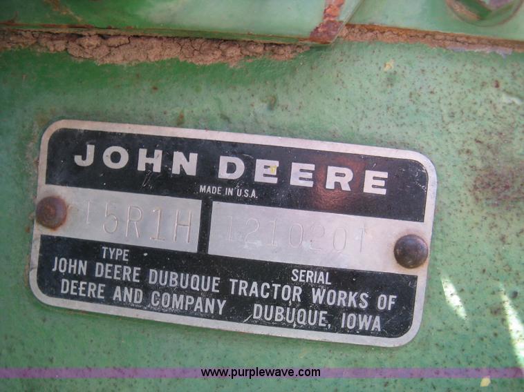 image for item L6274 John Deere 2020 tractor