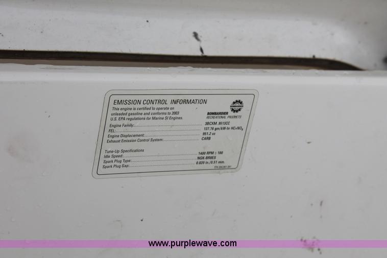 image for item AK9558 2003 SeaDoo Bombardier 5769 jet boat