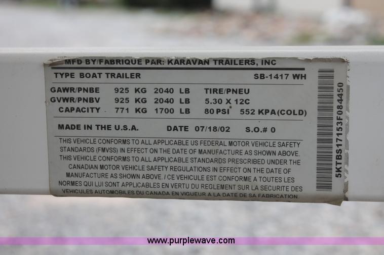 image for item AK9558 2003 SeaDoo Bombardier 5769 jet boat