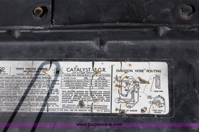 image for item BB9474 1979 Pontiac Trans Am