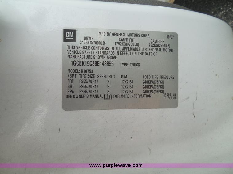 image for item BH9493 2008 Chevrolet Silverado 1500 Ext. Cab pickup truck