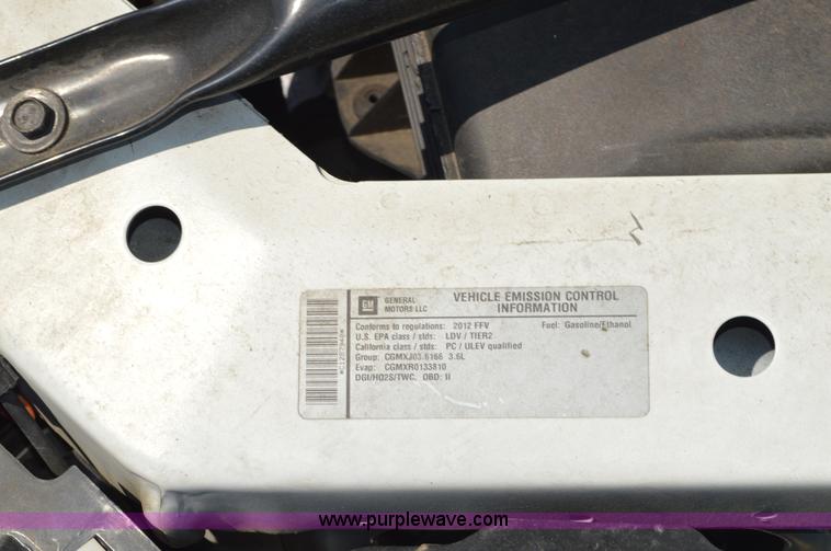 image for item G3616 2012 Chevrolet Impala Police Cruiser