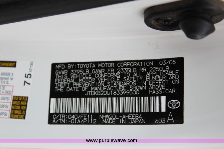 image for item J5770 2008 Toyota Prius