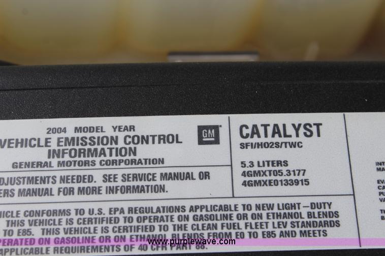 image for item J5771 2004 Chevrolet Silverado 1500 Ext. Cab pickup truck