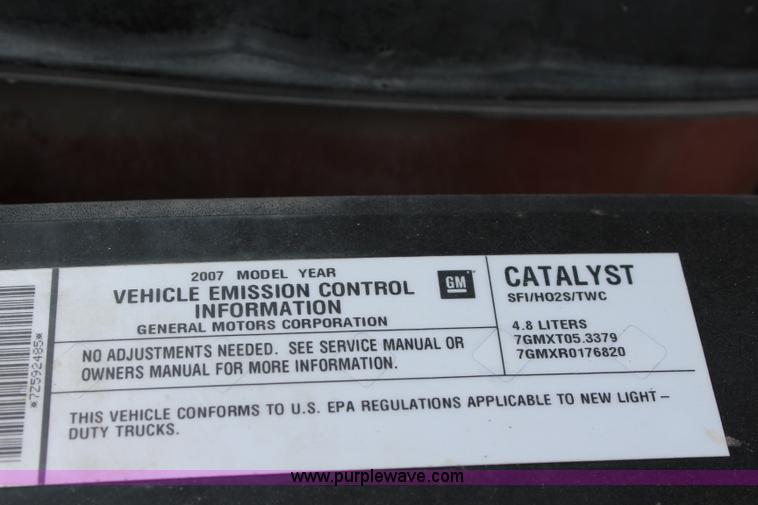 image for item J5772 2007 Chevrolet Silverado 1500 Ext. Cab pickup truck