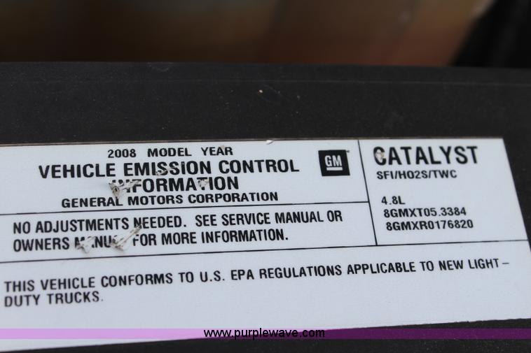 image for item J5775 2008 Chevrolet Silverado 1500 Ext. Cab pickup truck