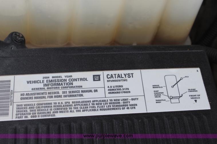 image for item J5776 2004 Chevrolet Silverado 1500 Ext. Cab pickup truck