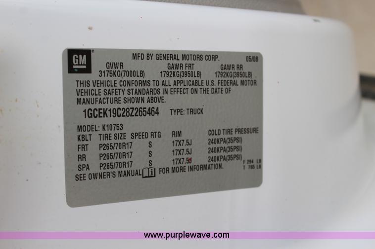 image for item J5778 2008 Chevrolet Silverado 1500 Ext. Cab pickup truck