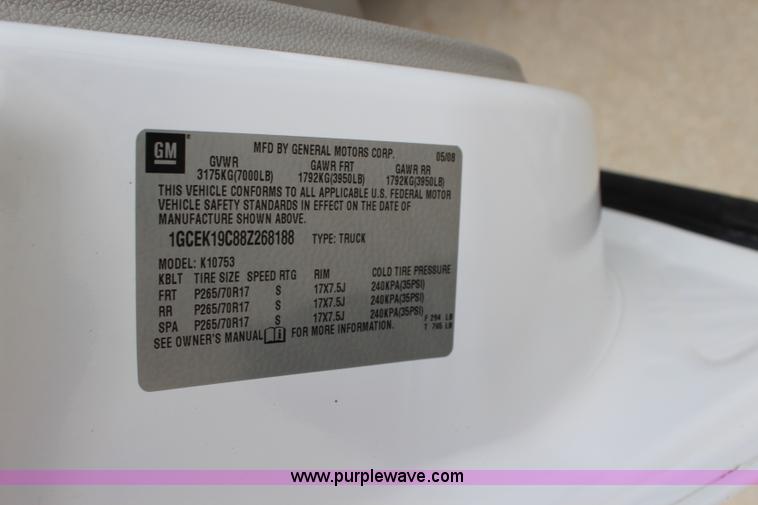 image for item J5780 2008 Chevrolet Silverado 1500 Ext. Cab pickup truck