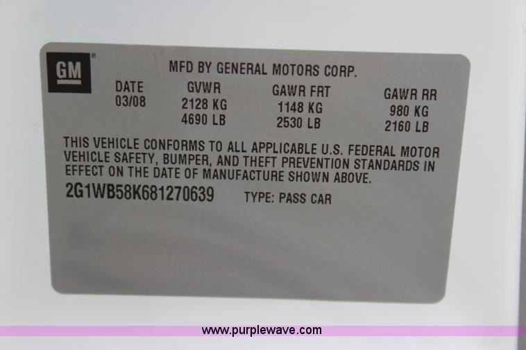 image for item J5786 2008 Chevrolet Impala LS