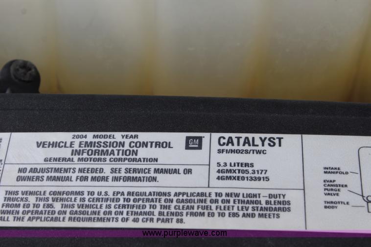 image for item J5787 2004 Chevrolet Silverado 1500 Ext. Cab pickup truck