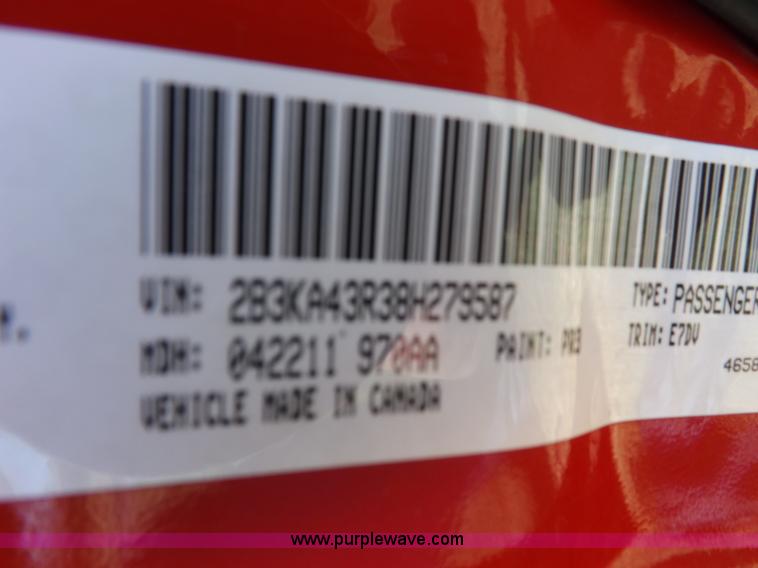 image for item J6865 2008 Dodge Charger SE