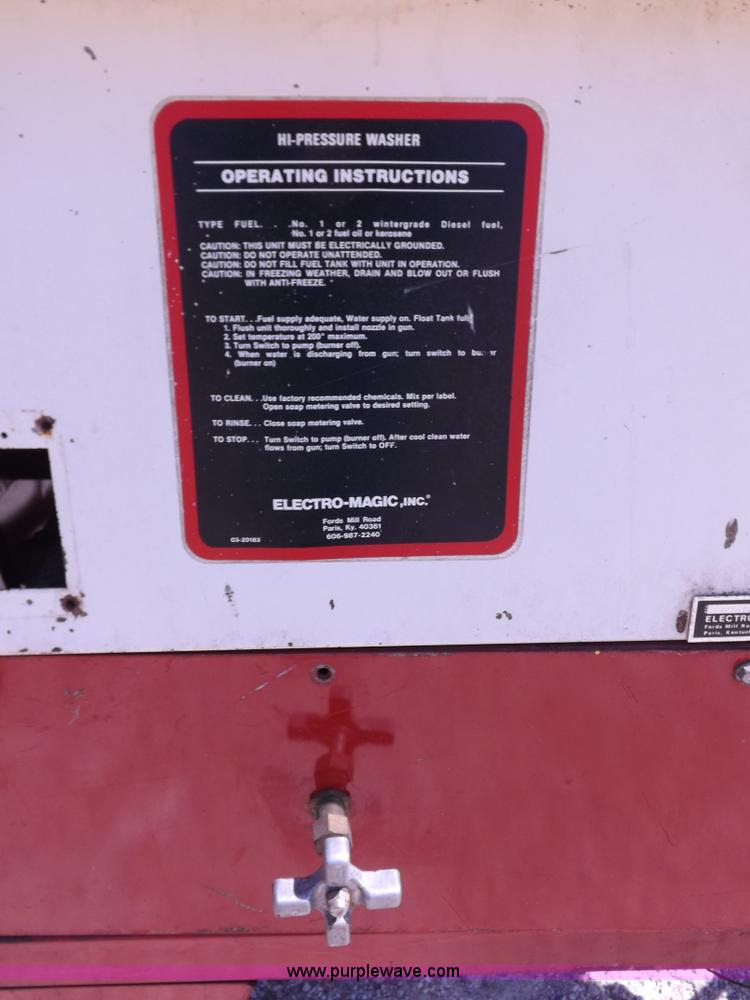 image for item J6876 Electro-Magic hot water pressure washer