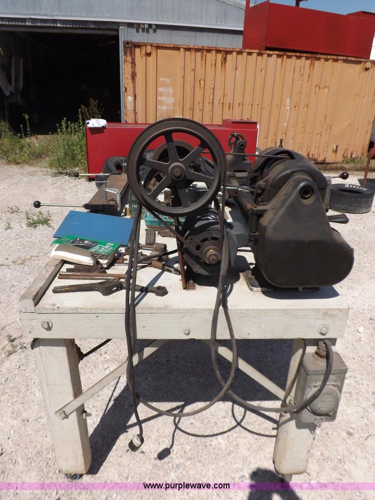 image for item J6881 Ward Powr-Kraft metal lathe