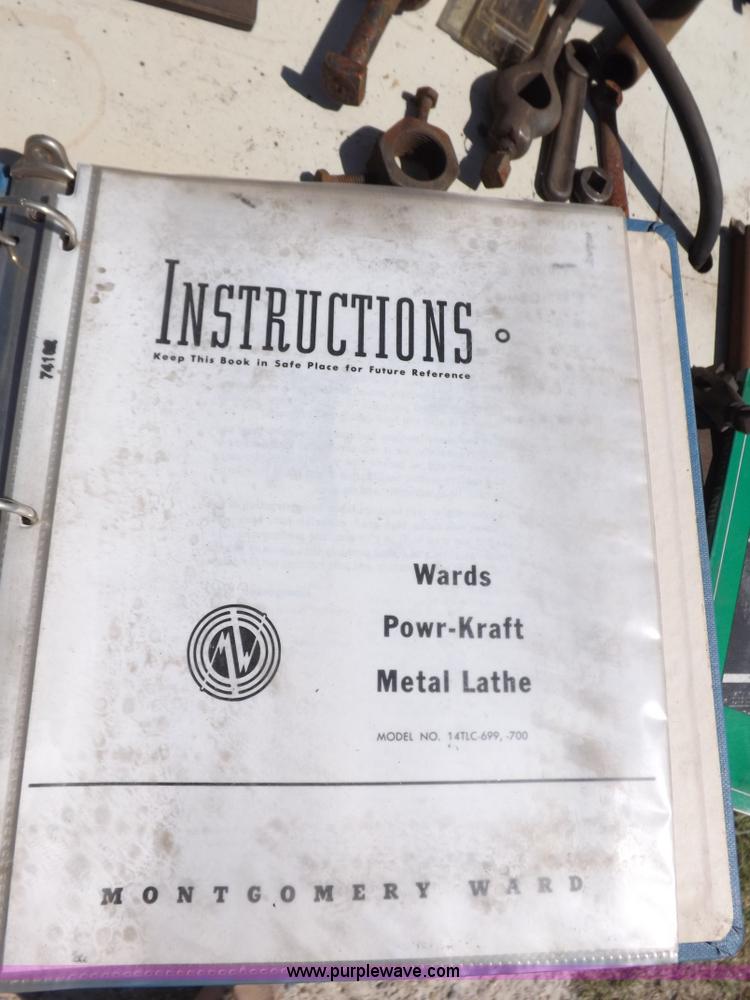 image for item J6881 Ward Powr-Kraft metal lathe