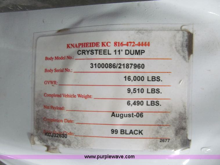 image for item K6316 2007 Ford F450 Super Duty XL flatbed truck