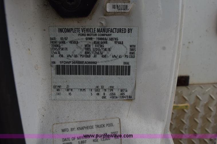 image for item L5798 2008 Ford F350 Super Duty service truck