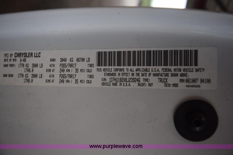 image for item L5800 2008 Dodge Ram 1500 Quad Ram pickup truck