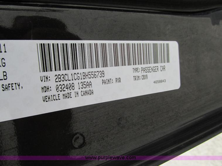 image for item R9424 2011 Dodge Charger Police