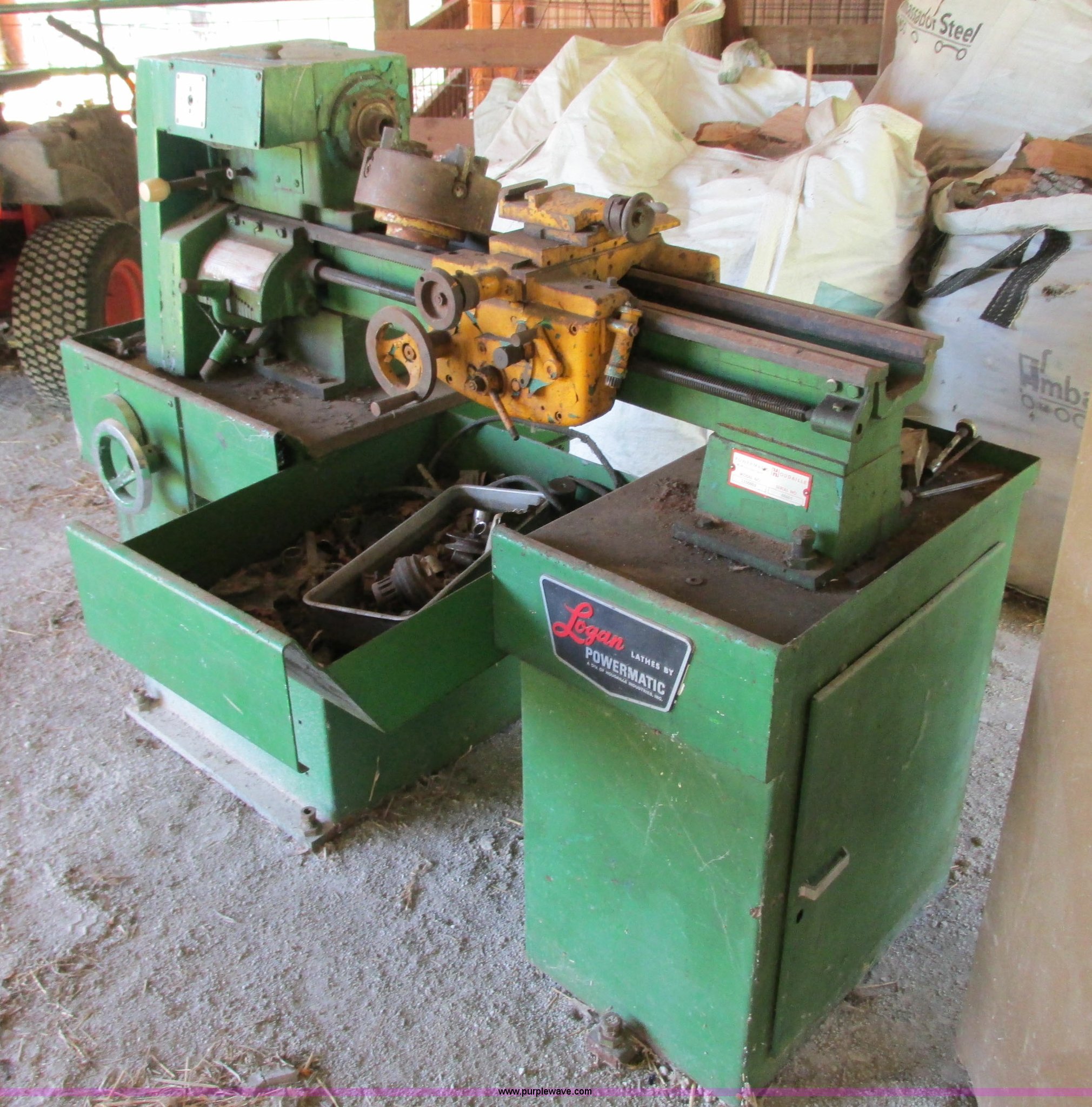 Logan Powermatic metal lathe in Centerview, MO Item R9448 sold