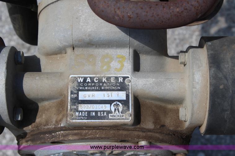 image for item BB9426 Wacker GVR151Y vibratory compactor