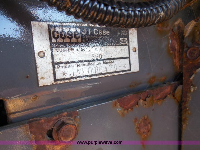 image for item BH9492 1995 Case 560 trencher