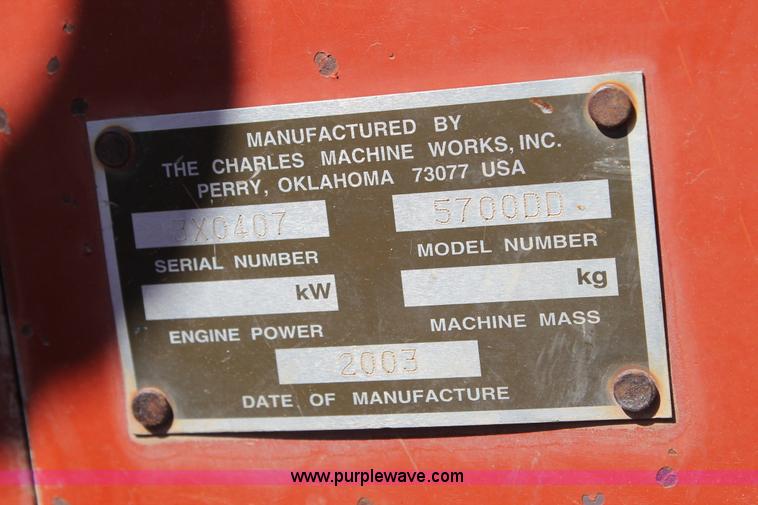 image for item J1460 2003 Ditch Witch 5700/ZH542 rock saw