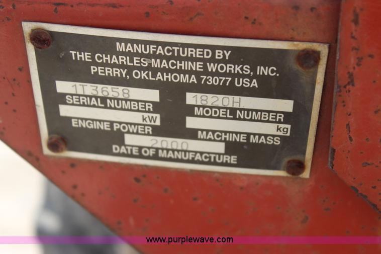 image for item J4462 2000 Ditch Witch 1820 trencher