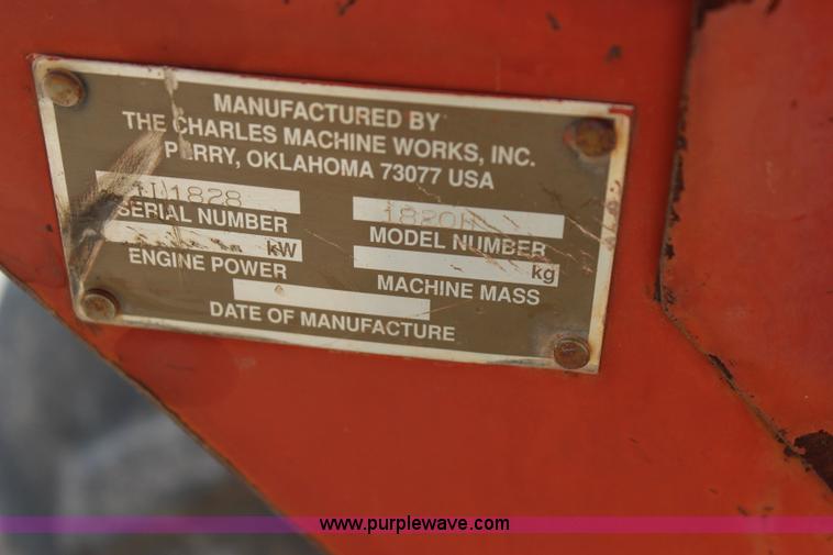 image for item J4463 1994 Ditch Witch 1820 trencher