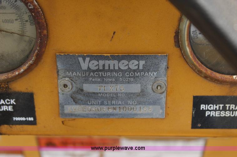 image for item J4464 Vermeer FLX75 cable plow
