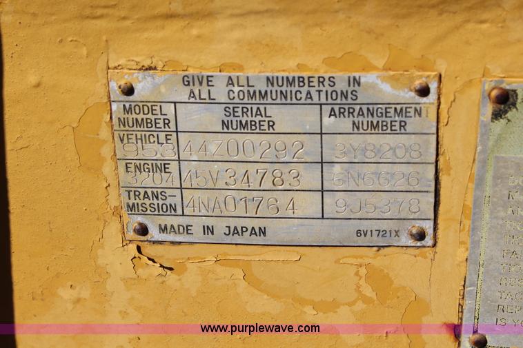 image for item J5764 1982 Caterpillar 953 track loader