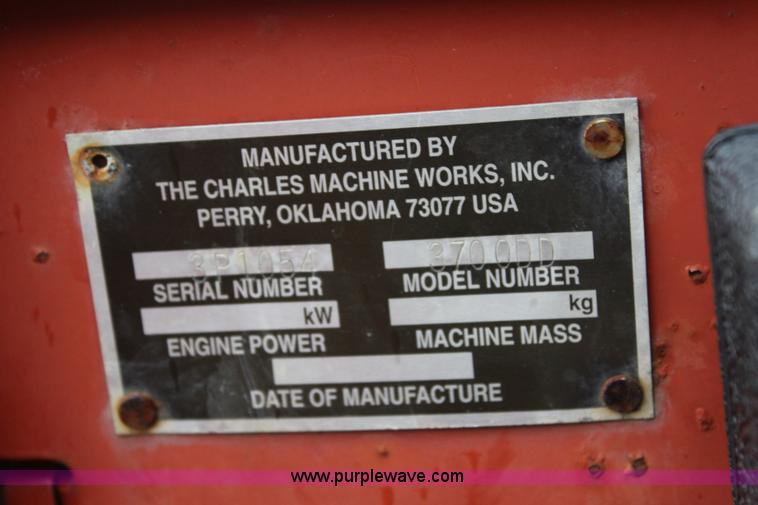 image for item J5801 1997 Ditch Witch 3700DD trencher