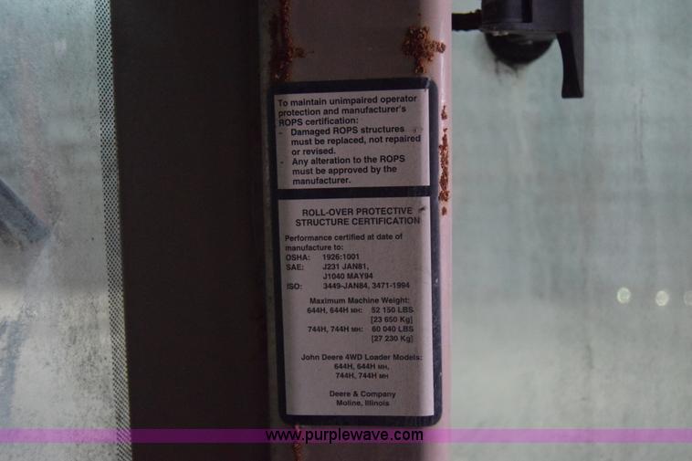 image for item J7823 John Deere 644H wheel loader