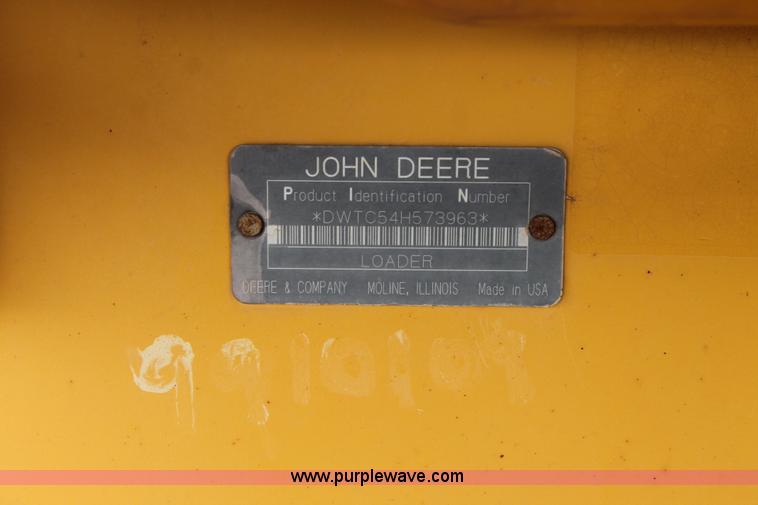 image for item L4374 John Deere TC54H wheel loader