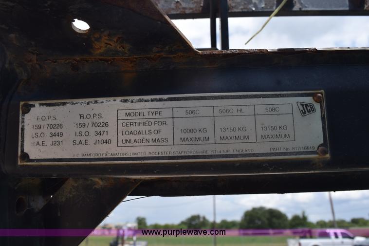 image for item L5788 2007 JCB 506C telehandler