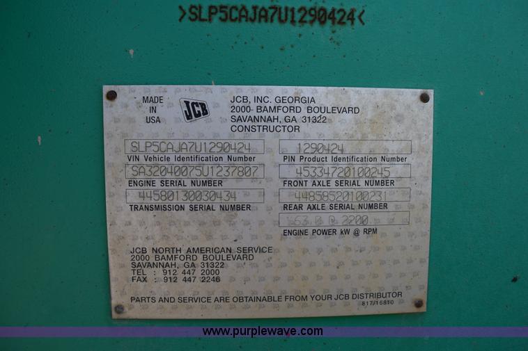 image for item L5788 2007 JCB 506C telehandler