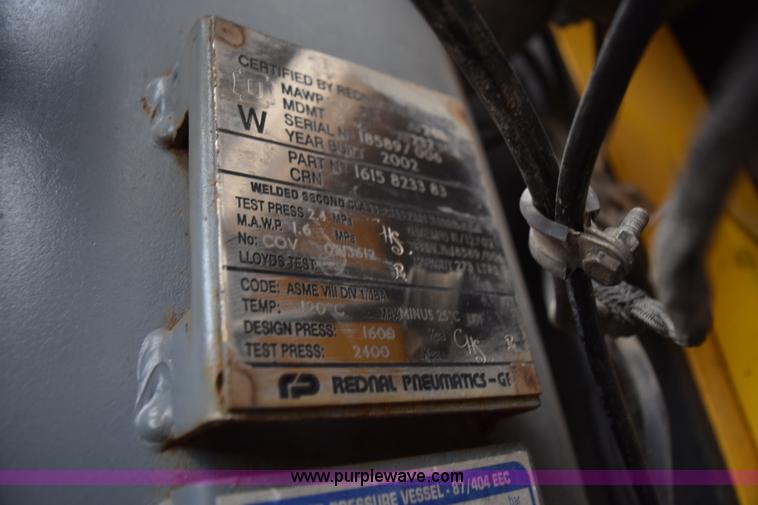 image for item L5796 2002 Atlas Copco XASE1600 air compressor