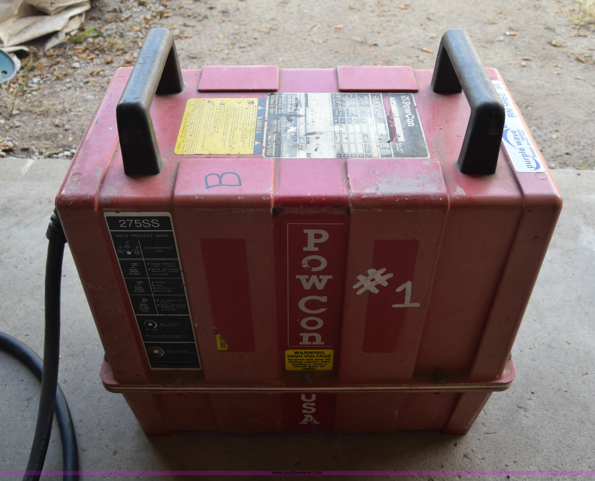 PowCon 275SS welder in South Hutchinson, KS | Item BN9860 sold | Purple ...