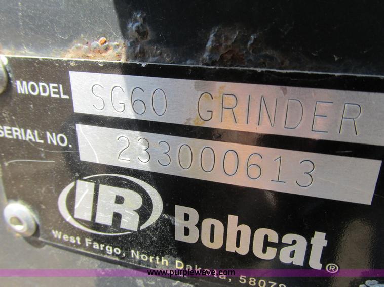image for item K6539 Bobcat SG60 skid steer stump grinder