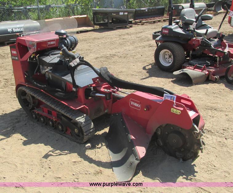 image for item K6546 2012 Toro STX38 walk behind stump grinder