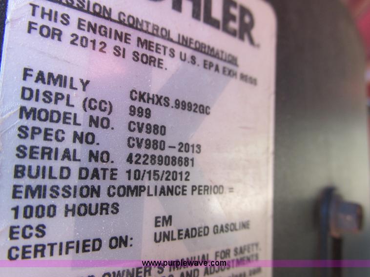 image for item K6546 2012 Toro STX38 walk behind stump grinder