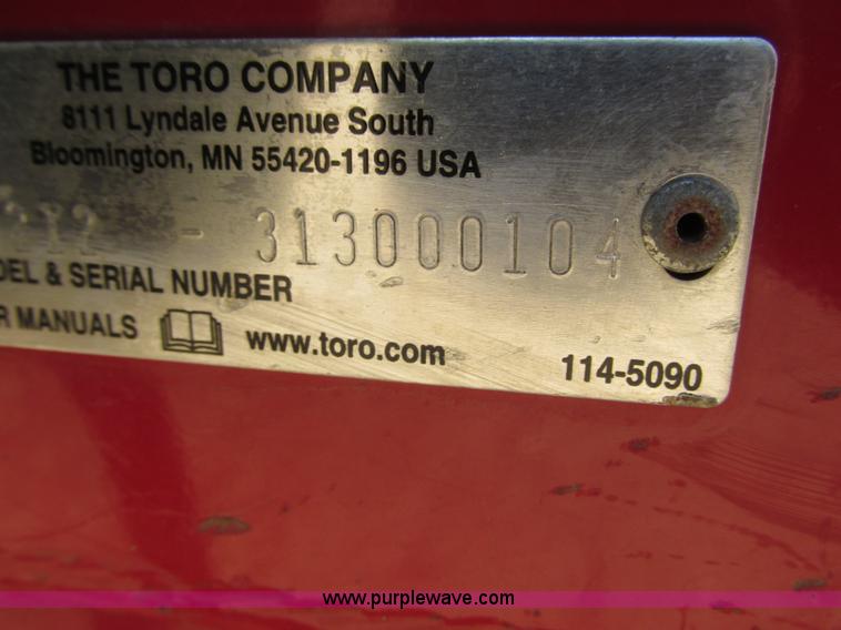 image for item K6546 2012 Toro STX38 walk behind stump grinder