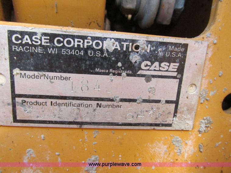 image for item K6557 1999 Case 1840 skid steer