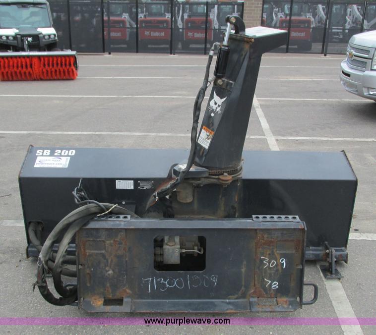 image for item K6589 2010 Bobcat SB200X78 snow blower