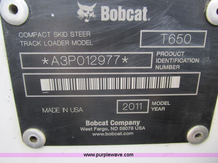 image for item K6590 2011 Bobcat T650 skid steer