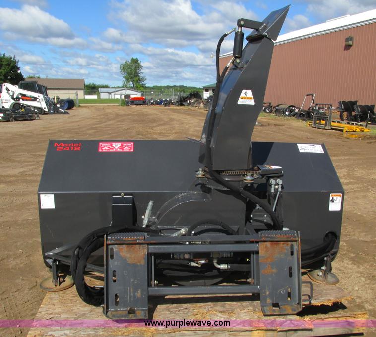 Bobcat 2418X85 snow blower skid steer attachment in Hudson, WI Item